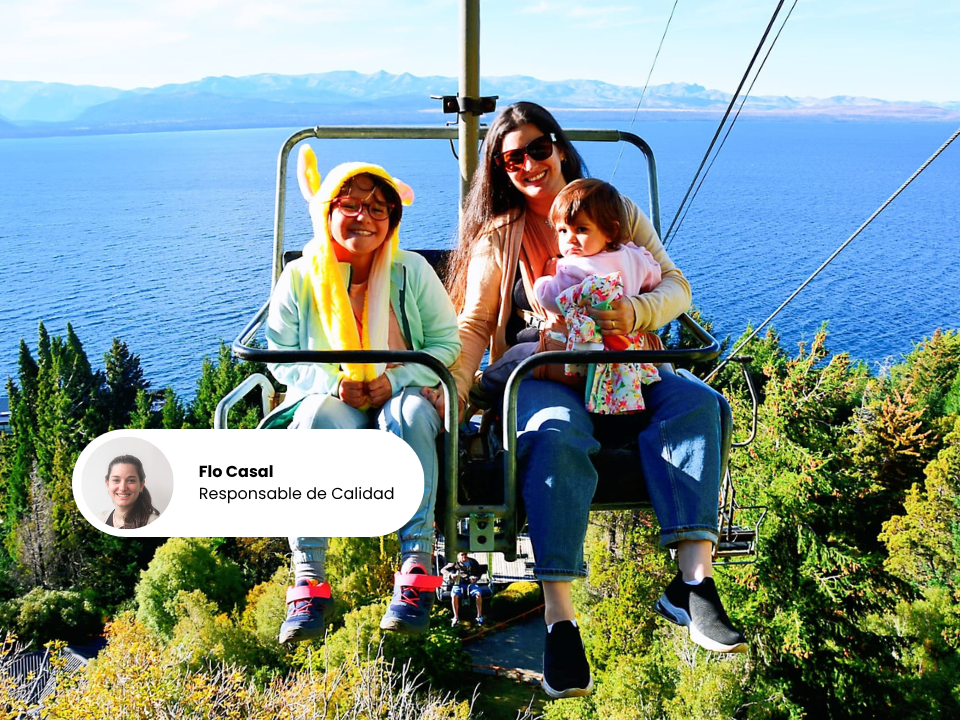 Flo viajó con sus hijas a Bariloche consejos para viajar en familia