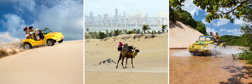 Dunas, camellos, paseos en buggy y aventura en Brasil