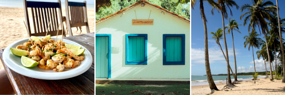 Playa, gastronomía e historia en Trancoso, Brasil
