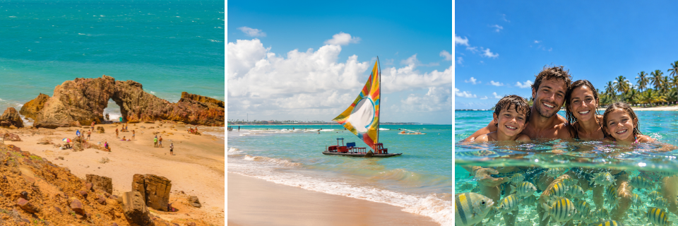 Recife, Porto de Galinhas, Fortaleza y Jericoacoara te esperan